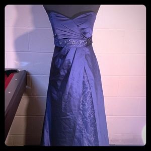 A glamorous blue dress